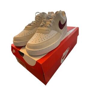 Nike Court Vision Low in White and Red